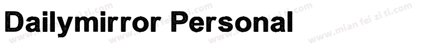 Dailymirror Personal字体转换